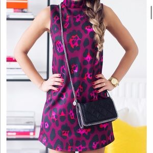 ASOS Red/Pink Pattern Dress as seen on Mimi Ikonn